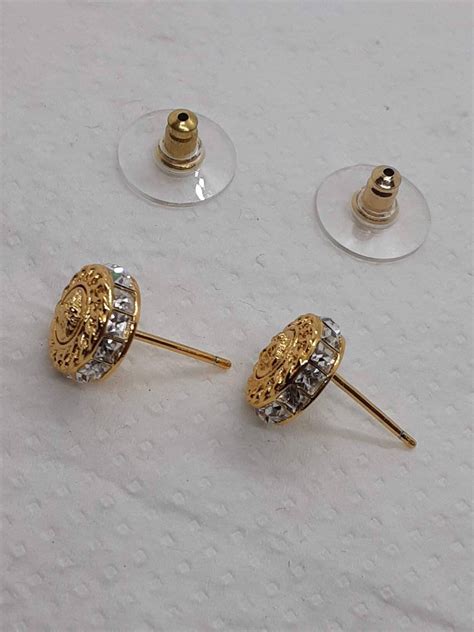 Pendientes Versace de Chapado en oro para Mujer.